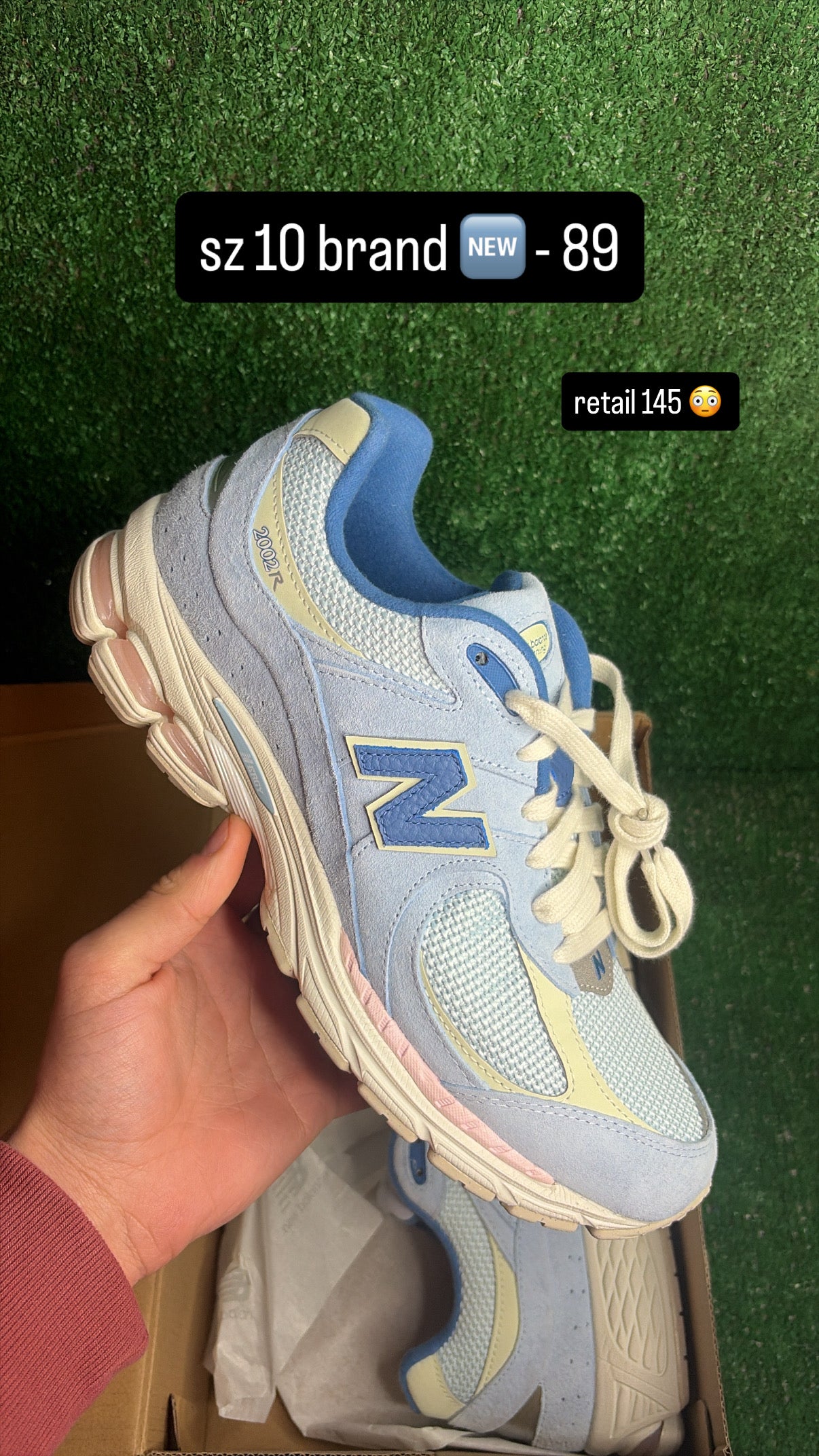 New Balance 2002r Pastel Blue Size 10