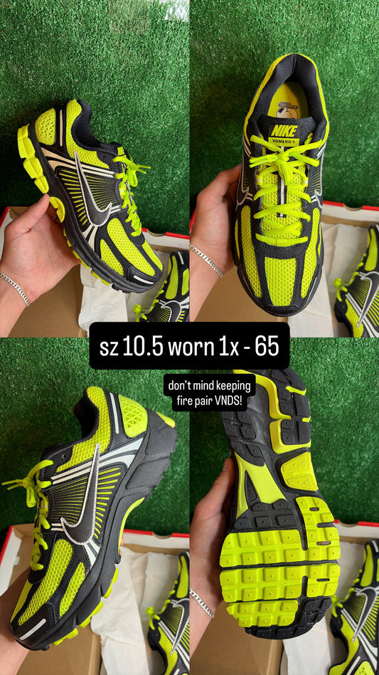 Nike Vomero 5 Lemon Venom Black Lime Size 10.5
