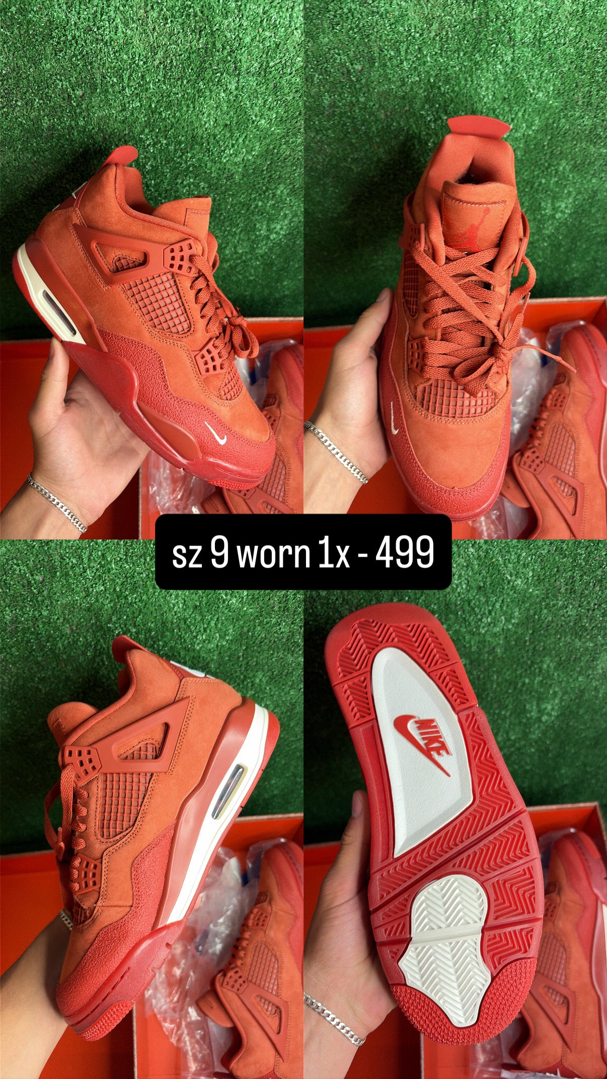 Jordan 4 Nigel Sylvester Brick by Brick Size 9