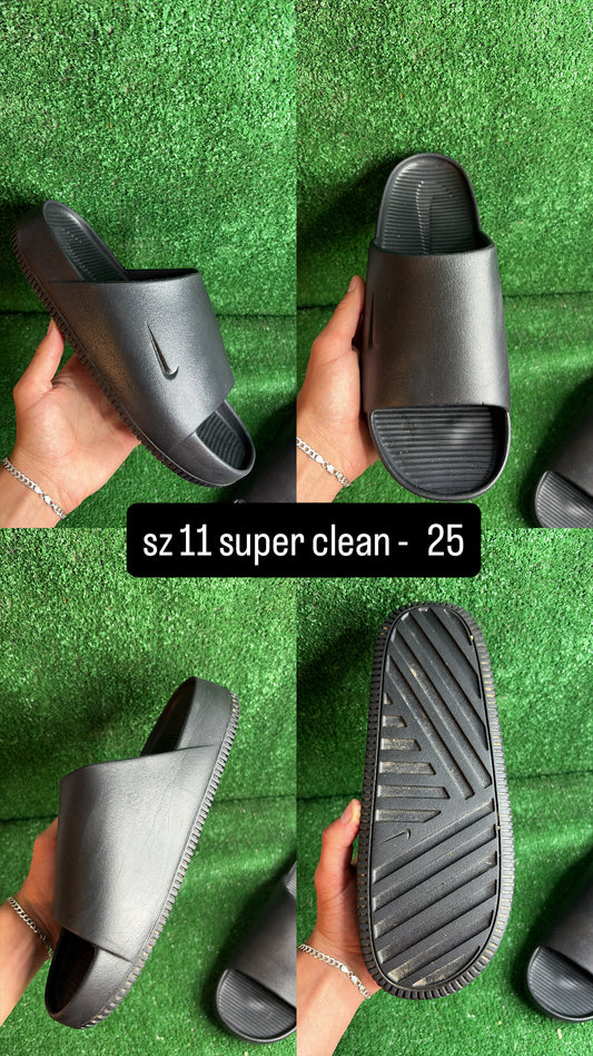 Nike Calm Slides Black Size 11
