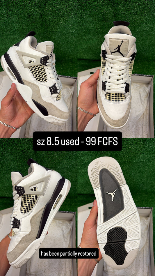 Jordan 4 Military Black Size 8.5