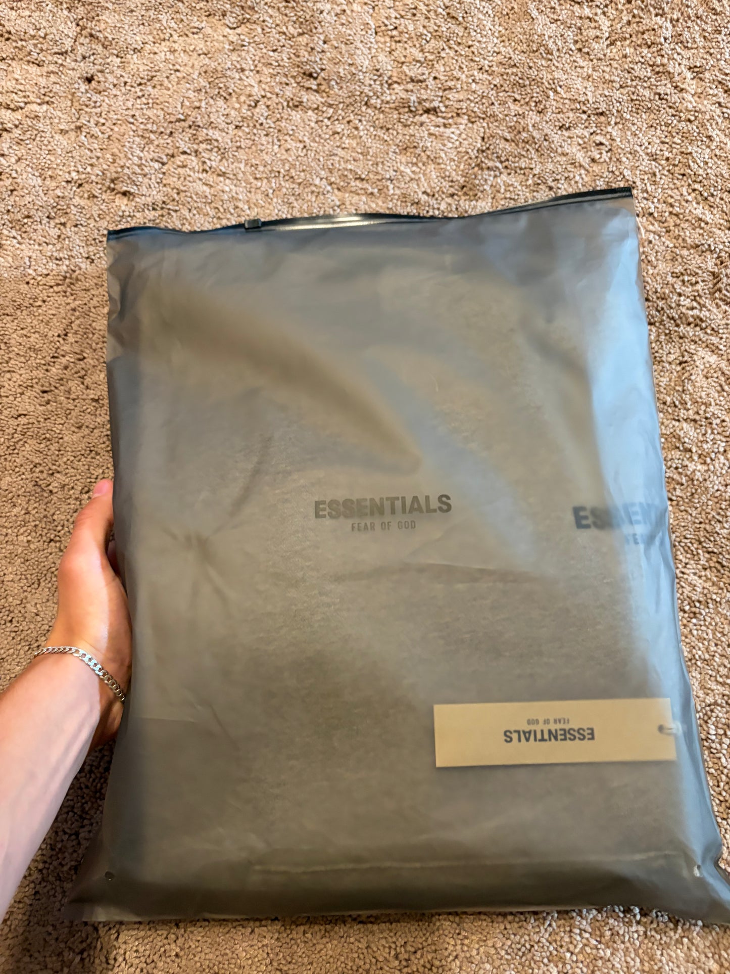 Essentials Fear of God Hoodie Dark Oatmeal