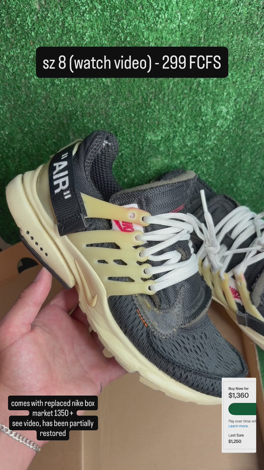 Nike Off White Presto The Ten Size 8